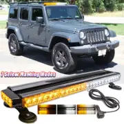 LED Rooftop Warning Emergency Strobe Lights Bar White / Amber For Jeep Wrangler