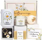 New Beginnings Gifts Women Daisy Gift Basket Coworker Leaving Going Away Job Box