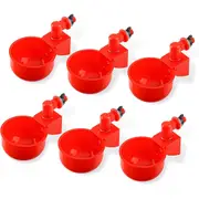 Automatic Chicken Water Cup, Poultry Drinking Bowl Chicken Feeder Cups for Ducks, Birds, Geese, Quail, Turkeys