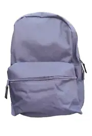 kids school backpack Navy Zip Light Weight Plain With Drink Holder Pockets