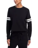 Aqua Stripe Sleeve Sweatshirt - Exclusive