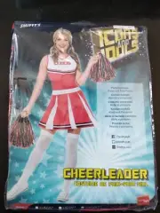 Cheerleader Sexy Uniform Pom High School Musical Glee Fancy Dress Up Costume M