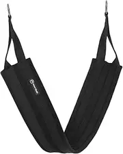 Yoga Pilates Sling Strap Waist Belt for Home Gym, Padded Inversion Exercise Pilates Reformer Machine Stretching Assist Belt