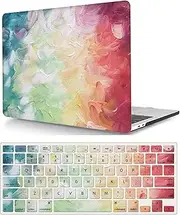 Laptop Cover Case Compatible with MacBook Pro 14 inch case Model M1 A2442/A2779 M2 Pro/Max Chip Released in 2021/2023 with Touch ID, Protective Hard Shell Case & Keyboard Cover, Colorful Graffiti