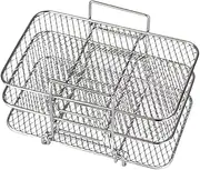 Air Fryer Rack Accessories for Ninja Air Fryer, 3 Layers 304 Stainless Steel Stacking Bacon Racks Cooking Grilling Rack Toast Rack for Oven Microwave Baking Roasting