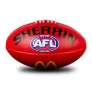 Sherrin AFL Football Leather Replica Game Ball McDonalds Full Size 5