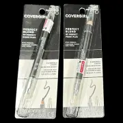 Lot of 2 Covergirl Perfect Blend Eye Pencil 100 Basic Black