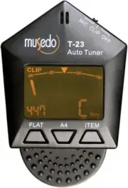 Clip on tuner model T-23 chromatic Violin Guitar Bass Uke by Musedo