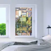 Non-Adhesive Decorative Privacy Window Film Static Cling 24" x 40" Konya