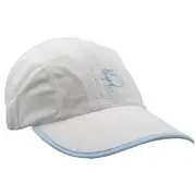 Gizmo Girl Running Hat - Women's Fit - White w/Lt. Blue Trim