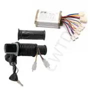 36V 500W Brush Speed Controller+36V Throttle Grips for ATV Electric Bike Scooter