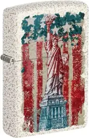 Zippo Statue of Liberty Design Mercury Glass 49782