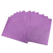 Dark Purple Glitter EVA Foam Sheets 11 x 8 Inch 2mm Thick for Crafts DIY 12 Pcs
