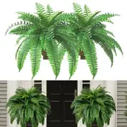 1Pack 22in Lifelike Light Impervious Man Made Fern Fern Green With Realistic New