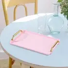 Rectangle Serving Tray Modern Multipurpose Plate for Tea Coffee Table Party