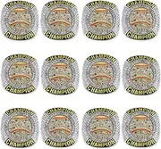 Baseball Rings 12 Packs Wtih Stand Trophy Award Gift Tournament Champions or Finalists Champion Ring