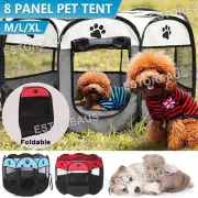 8 Panel Pet Playpen Dog Kennel Cat Crate Portable Tent Dog Playpen Puppy Cage