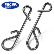 9KM Fishing Snap 50~200Pcs Fishing Line Connector Knotless Snaps Crankbait Clips