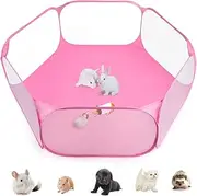 Casifor Guinea Pig Cage Rabbit Cage Indoor with Mat Playpen Perfect Size for Small Animal Pet Play Pen Easy to Clean Exercise Yard Fence Portable Tent for Hamsters, Chinchillas, Hedgehog, Puppy, Cats