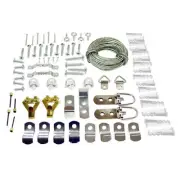 Mirror Hanging Kit 87 Piece Heavy Duty Picture Frame Wall Mount Hooks Wire Clips