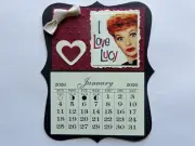 I LOVE LUCY COMEDY SHOW LUCILLE BALL 2026 MINI MAGNETIC CALENDAR TEAR OF PAGES