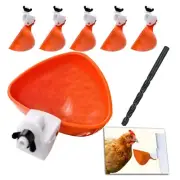 Large Chicken Waterer Feeder Automatic DIY Chicken Water Cups for Chick Duck ...