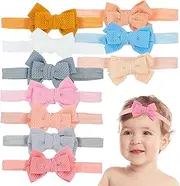[EXPRESSIONS] 10pc Baby Headbands and Bows - Extra Stretchy Baby Girl Headbands For Newborns & Toddler Headbands | Cute Baby Headwraps, Baby Girl Hair Accessories, Baby Girl Essentials