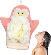 Scrubbing Gloves for Body - Cute Cartoon Hand Scrub Gloves - Shower Puff and Mitt, Bathing Accessories for Dead Skin Removal