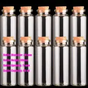 50pcs 40ml Clear Glass Bottle Cork Bottles Empty Jars Wedding Favours 30*80mm