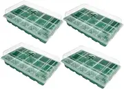 Parliky 1Set Garden Propagator Plant Sprouting Box Durable Plastic with Breathable Design for Germination and Plants Green Color