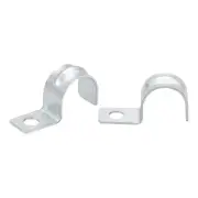 35/64" One Hole Strap Pipe Strap Zinc-Plated Steel Reinforced Rib 50PC