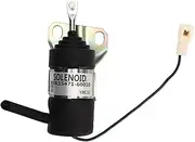Brilluxa Fuel Shutoff Solenoid, Compatible with Kubota KJ S150V USA B1250HSD, Engine Stop Solenoid Valve, Generator Fuel Cut Off Switch