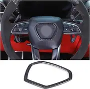 Dry Carbon Fiber Car Steering Wheel Frame Bottom Cover Trim Compatible with Lamborghini Urus 2018-2021(2011-2013)