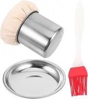 Zerodeko 1Set Oil Brush for Cooking Basting Brush with Tray for Pancakes Eggs and Grilling Kitchen Essential for Home Chefs Random Brush Color