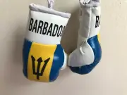 BARBADOS flag Mini Boxing Gloves for Car Truck Bus Jeep SUV RV Decor Rear-View