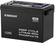 Renogy 48V 50Ah LiFePO4 Lithium Battery with Self-Heating Function SMART Lithium Iron Phosphate Solar Battery BMS, 6000+ Life Cycles, Backup Power Perfect for RV,Marine,Off-Grid System