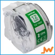 Brother CZ-1002 label-making tape White on green