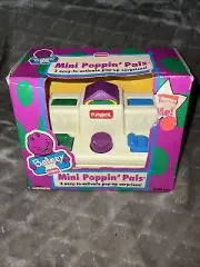 Vintage Playskool Barney Mini Poppin Pals Activity Toy With Box 1992 NEW In Box
