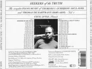 CECIL LYTLE COMPLETE PIANO MUSIC OF GEORGES I. GURDJIEFF AND THOMAS DE HARTMANN,
