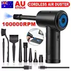 100000RPM Cordless Air Duster Compressed Air Blower Car PC Cleaning Cleaner NEW