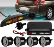 4-Sensor Car Reversing Parking Radar System Kit Audio Buzzer Alarm LED Display