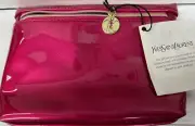 YSL Cosmetic Pouch Makeup Bag HOT PINK NEW AUTHENTIC FAST SHIP SEE PICTURES.