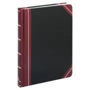 21150R Columnar Accounting Book, Record Rule, Black Cover, 150 Pages, 8 1/8 x...