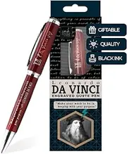 Leonardo Da Vinci Inspirational Quote Pen - Make Your Work to Be in Keeping with Your Purpose - Creative Gifts for Artists Engineers Architects Professors History Art Teachers