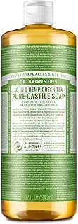Dr. Bronner's - Pure-Castile Liquid Soap - 18-IN-1 Multi-Purpose Soap for Humans, Homes & Pets - Green Tea - 946 ml