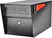 Mail Boss 7506 Mail Manager Locking Security Mailbox, Black