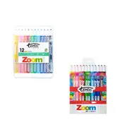 Texta Zoom Twist Crayons Assorted (12pk) - Hard Case