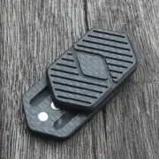 EDC Solid Carbon Fiber Slider Push Card Hand Fidget Decompression Pocket Clicker