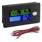 Lithium Battery Monitor with Temperature Readings in Celsius Fahrenheit