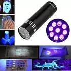 UV 9 LED Pocket Black Light Vaseline Glass Detect Stain Urine Semen Lice Bed Bug